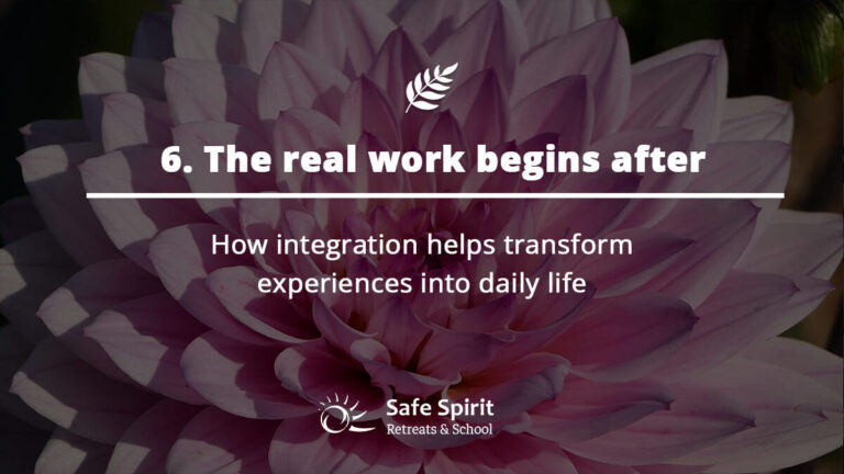Integration into daily life from the ayahuasca