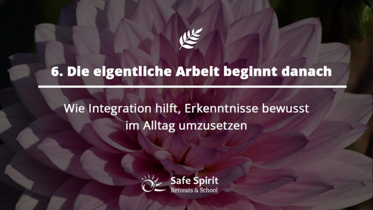 Integration nachdem Ayahuasca Retreat