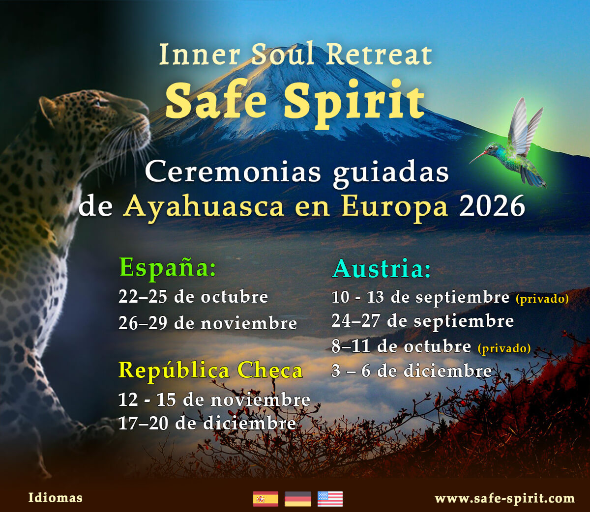 Retiros de Ayahuasca en Europa, España y Austria 2026